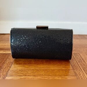 Sparkly Black Evening Clutch Bag